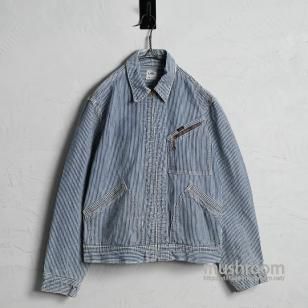 Lee 98-B HICKORY-STRIPED WORK JACKET1960'S/SZ 40 /GOOD CONDITION