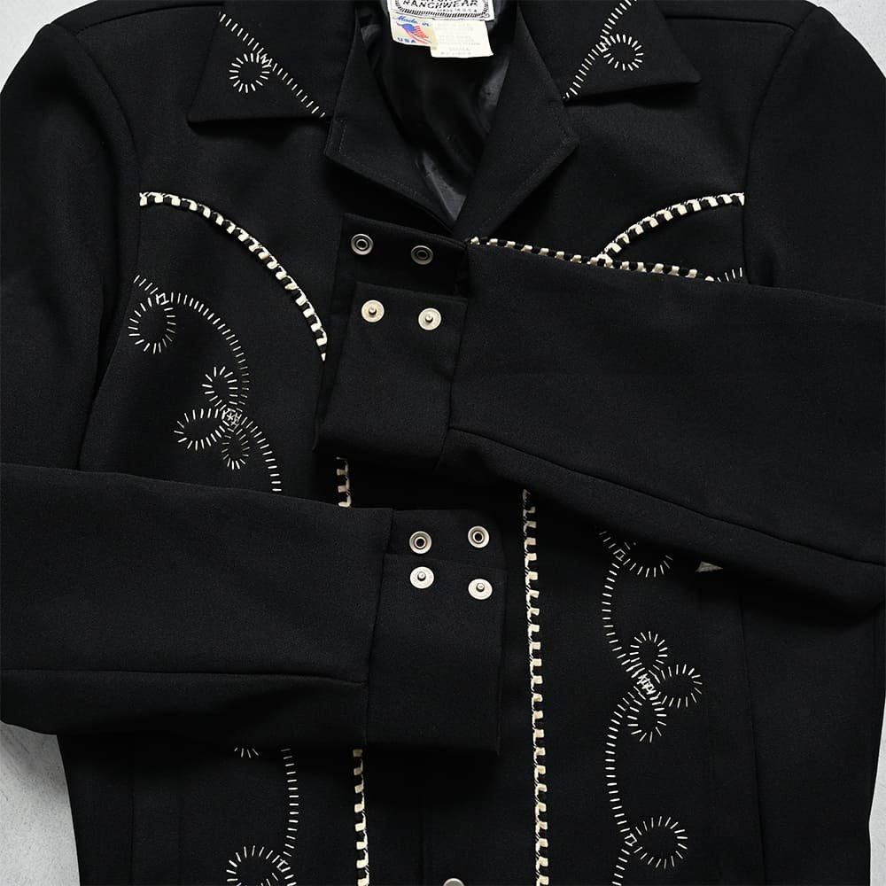 H BAR C BLACK WESTERN JACKET（Around 1970'S/DEADSTOCK/SMALL