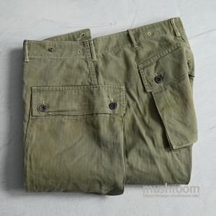 WW2 USMC P-44 HBT TROUSERSW36/GOOD CONDITION