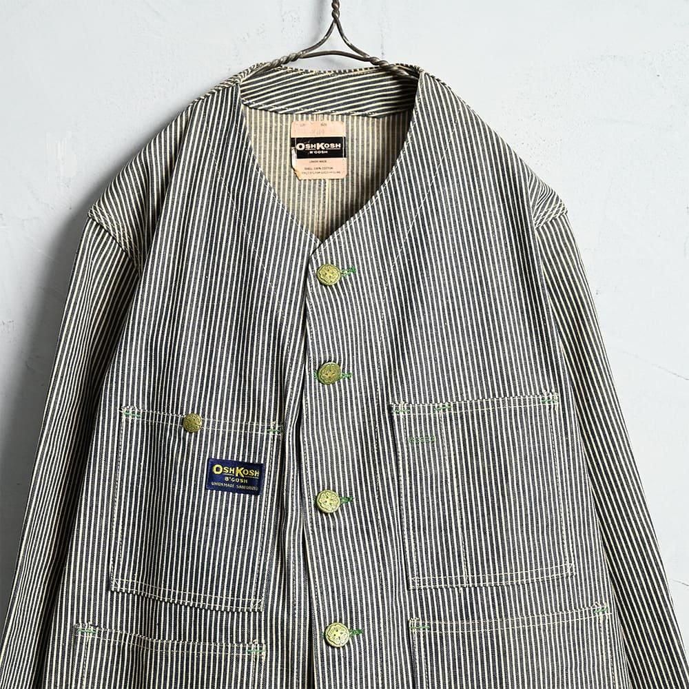 OSH KOSH HICKORY STRIPED ENGINEER WORK JACKET（1950'S