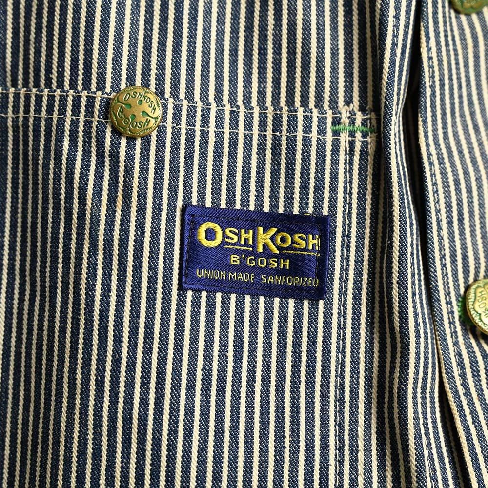 OSH KOSH HICKORY STRIPED ENGINEER WORK JACKET（1950'S