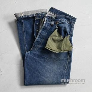 WW2 LEVI'S S501XX JEANS with HBT SLEEKNICE HIGE & HONEYCOMB/GOOD INDIGO