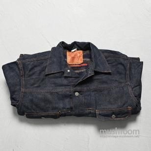 LEVI'S 517XX DENIM JACKET with LEATHER PATCHONE SIDE TAB/DEADSTOCK/SZ 42