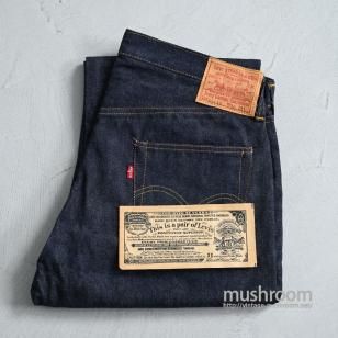 LEVI'S 501XX JEANS with LEATHER PATCH1950'S/DEADSTOCK/W36L31