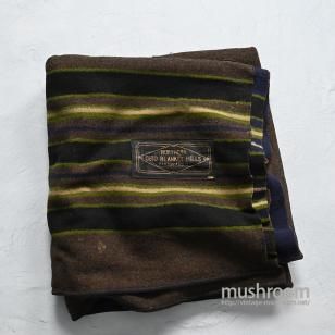 NORTHERN OHIO BLANKET MILLS STRIPED HORSE BLANKET1900'S/GOOD CONDITION