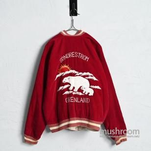 GREENLAND POLAR BEAR SOUVENIR JACKETBIG SIZE/GOOD CONDITION