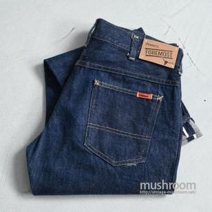 JCP FOREMOST FIVE POCKET JEANS with SELVEDGE 1950'S/MINT CONDITION/JUST-WASHED