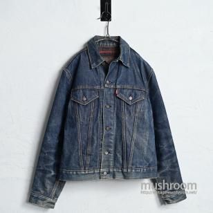 LEVI'S 70505-0317 BIGE DENIM JACKET1960'S/DARK COLOR & AMAZING HIGE