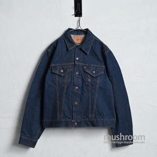 LEVI'S 70505-0217 BIGE DENIM JACKETSZ 46/DARK COLOR & GOOD CONDITION