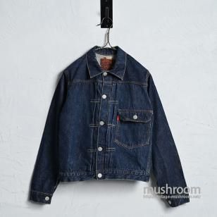 LEVI'S 506XX DENIM JACKET with LEATHER PATCHSUPER DARK COLOR