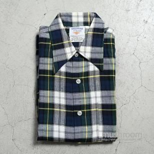 AMERICAN CASUAL PLAID RAYON SHIRTDEADSTOCK/LARGE