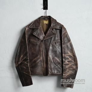 MW CALIFORNIA HORSE HIDE LEATHER SPORTS JACKET1940'S/SZ 42