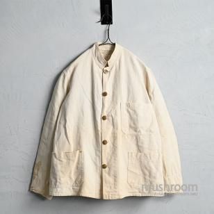 CARTER'S WHITE DUCK CHORE JACKET wuth CHANGE BUTTON Around 1920'S