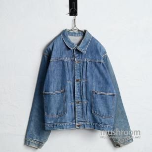WW2 MW 101 2-POCKET DENIM JACKET with BUCKLEBACKBIG SIZE/GOOD INDIGO