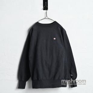 CHAMPION BLACK PLAIN REVERSE WEAVE1990'S/LARGE/GOOD CONDITION/