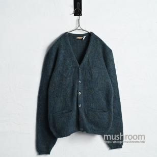 CONTINENTAL MOHAIR CARDIGAN1960'S/ALMOST DEADSTOCK/MEDIUM