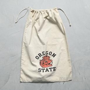 OREGON STATE UNIV. CLOR FLOCK PRINT LAUNDRY BAGAround 1960'S