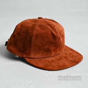 L.L.BEAN NUBUCK LEATHER BASEBALL CAPDEADSTOCK/LARGE