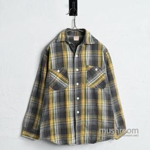 BIG MAC L/S PLAID FLANNEL SHIRT1960'S/GOOD CONDITION/MEDIUM