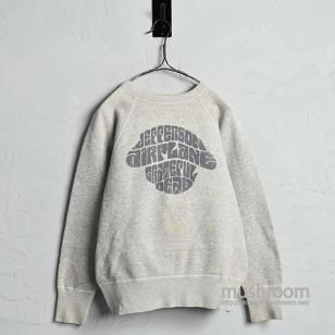 JEFFERSON AIRPLANE GRATEFUL DEAD SWEAT SHIRT by SPRUCE1960'S/MEDIUM