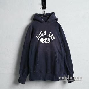 CHAMPION  JOHN JAY REVERSE WEAVE HOODY with PAINT1960'S/GOOD CONDITION/MEDIUM