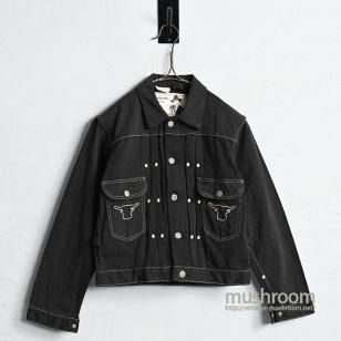 HOPALONG CASSIDY BLACK TWILL JACKET by BLUE BELL1950'S/111MJ Style