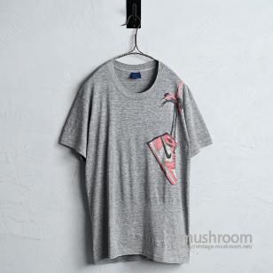 NIKE AIR JORDAN SHOULDER SHOE T-SHIRT1980'S/LARGE/GOOD CONDITION