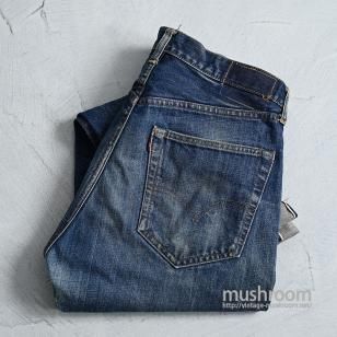 LEVI'S 505 BIGE JEANS with SELVEDGEGOOD INDIGO & GOLDEN SIZE