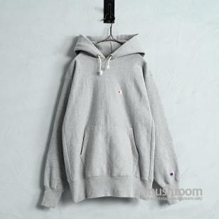 CHAMPION PLAIN REVERSE WEAVE HOODY1990'S/LARGE/GOOD CONDITION