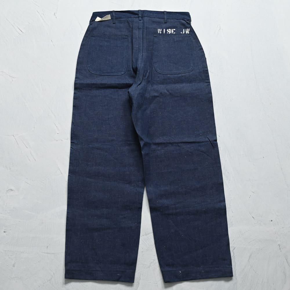U.S.NAVY DUNGAREE DENIM TROUSERS with STENCIL（Around 1940'S
