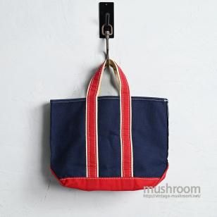 L.L.BEAN NVYRED DELUXE TOTE1980'S/MEDIUM/VERY GOOD CONDITION