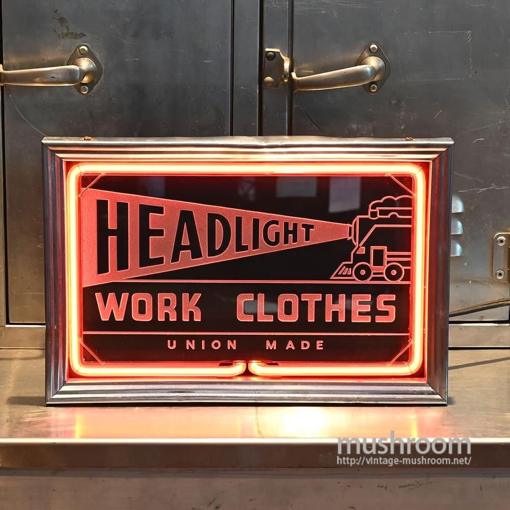 【ヘッドライト　HEADLIGHT】ビンテージ看板　1930年代 ヘッドライト HEADLIGHT】ビンテージ看板 1930年代 1930's
