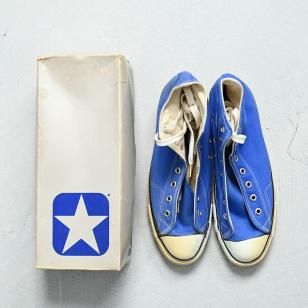 CONVERSE ALL-STAR Hi CANVAS SHOES with BOX1980'S/DEADSTOCK/SZ 11 1/2