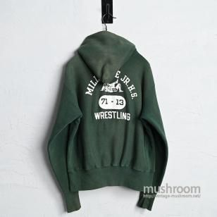 CHAMPION REVERSE WEAVE HOODY with BACKPRINTEarly 1970'S/GOOD CONDITION/MEDIUM