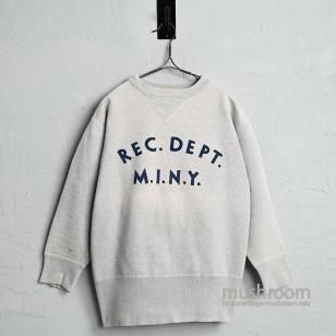 OLD W/V FLOCK PRINT SWEAT SHIRTAround 1940'S/GOOD CONDITION