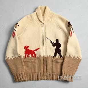 OLD DUCK HUNT PATTERN COWICHAN JACKETMINT CONDITION