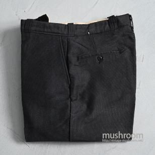 OLD BLACK STRIPE WORK TROUSERS1940'S/DEADSTOCK