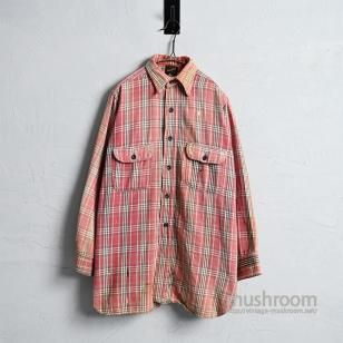 PILGRIM L/S FLANNEL WORK SHIRT193040'S/GOOD FADE