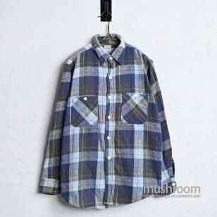 POLAR PLAID FLANNEL SHIRT1960'S/GOOD CONDITION