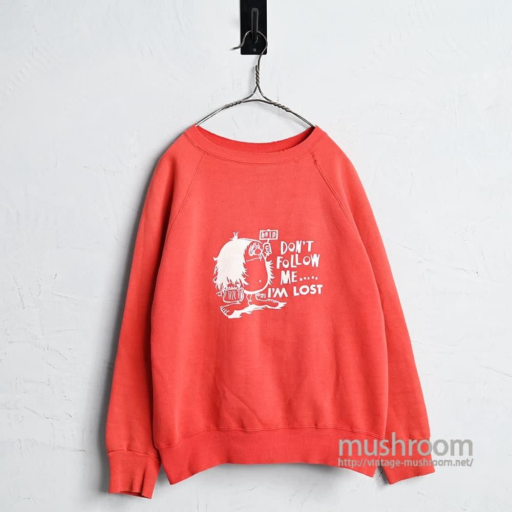 OLD MONSTER PRINT SWEAT SHIRT(1960'S/BIG SIZE) - 古着屋 OLD MONSTER PRINT SWEAT SHIRT(1960'S/BIG SIZE) - 古着屋