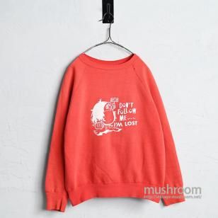 OLD MONSTER PRINT SWEAT SHIRT1960'S/BIG SIZE