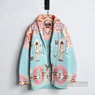 Polo by Ralph Lauren NATIVE PATTERN HAND-KNIT CARDIGANAround 1990'S/GOOD CONDITION