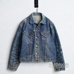 LEVI'S 70505 BIGE DENIM JACKET1960'S/AMAZING HIGE/SUPER BIG SIZE