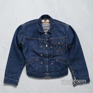 KID'S WRANGLER 11MJZ Type DENIM JACKET1960'S/SUPER DARK COLOR/SZ 10