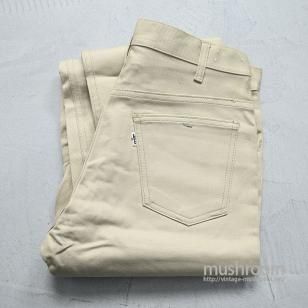LEVI'S 518 BIGE SLIM FITS COTTON TWILL PANTSDEADSTOCK