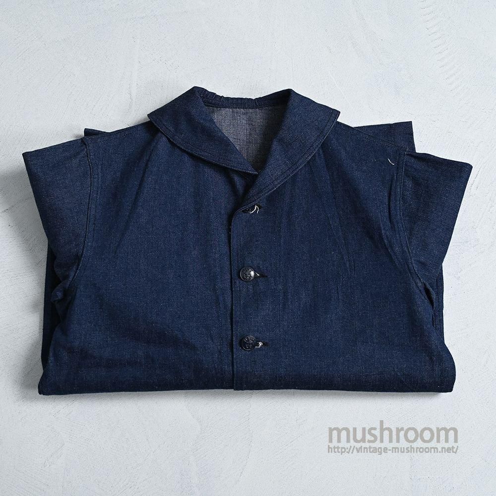 WW2 U.S.NAVY DANGAREE DENIM JACKET with LABEL（SZ 40/ALMOST