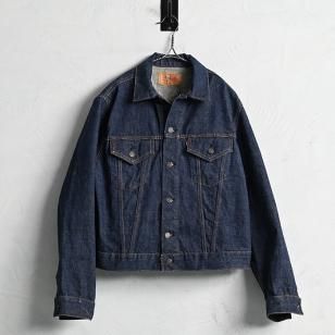 LEVI'S 70505-0217 BIGE DENIM JACKETSZ 44/JUST-WASHED/MINT CONDITION