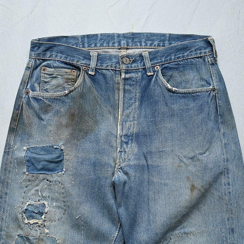 1950s levi's 501xx amazing repair オリジナル 1950s levi's 501xx amazing repair オリジナル - メルカリ