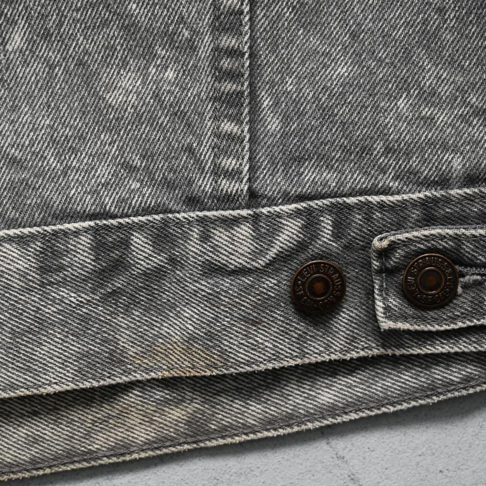 LEVI'S 70507-0261 GRAY CHEMICAL WASHED DENIM JACKET（'88
