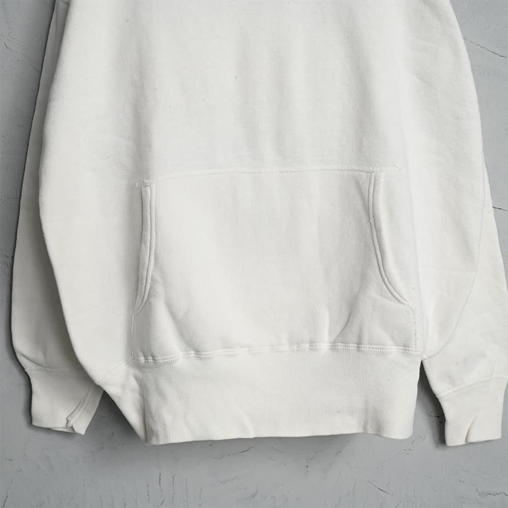 OLD WHITE PLAIN SWEAT HOODY（Around 1950'S/BIG SIZE/GOOD